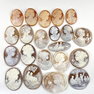  loose unset jewel material set sale cameo ( shell ) loose 205.4g rank D[ used ]