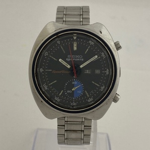 【ジャンク品】 セイコー SEIKO 5スポーツ スピードタイマー デイデイト 腕時計 SS 自動巻き 【中古】の画像2