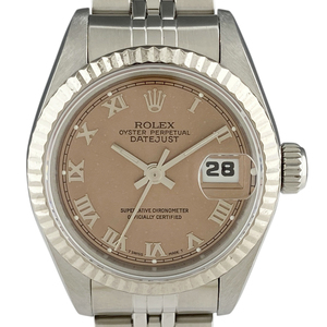 ロレックス ROLEX デイトジャスト ローマン 69174 腕時計 SS WG 自動巻き ピンク レディース 【中古】