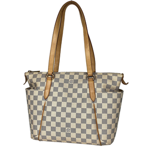 ルイ・ヴィトン Louis Vuitton トータリー PM ショルダーバッグ 肩掛け トートバッグ ダミエアズール ホワイト N51261 レディース 【中古】