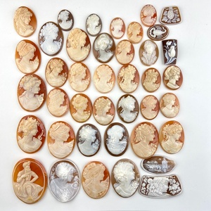  loose unset jewel material set sale cameo ( shell ) loose 201.5g rank D[ used ]