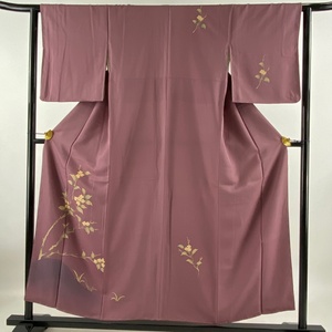  tsukesage длина 154cm длина рукава 62cm S. ветка цветок bokashi красный фиолетовый натуральный шелк превосходящий товар [ б/у ]