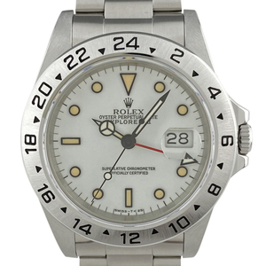 ロレックス ROLEX エクスプローラー 2 16570 腕時計 SS 自動巻き ホワイト メンズ 【中古】