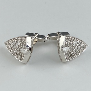 Mele Dier Design Cuffs WG White Gold Cuffs K14 WG Diamond Men [Используются]