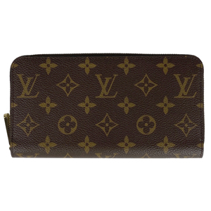 ルイ・ヴィトン Louis Vuitton ジッピー ウォレット ラウンドジップ ラウンドファスナー 長財布 モノグラム ブラウン M41896 レディー 中古