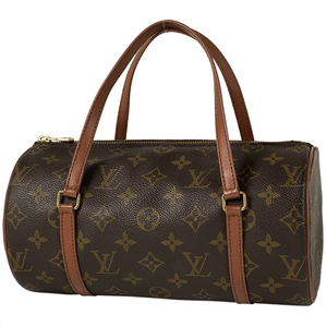 ルイ・ヴィトン Louis Vuitton パピヨン 26 筒型 旧旧型 ハンドバッグ モノグラム ブラウン M51366 レディース 【中古】