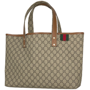 グッチ GUCCI GG柄 トートバッグ シェリーライン ウェブ ショルダーバッグ トートバッグ コーティングキャンバス 211134 レディース 中古