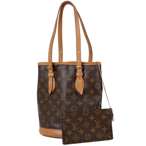 【ジャンク品】ルイ・ヴィトン Louis Vuitton プチ バケット PM トートバッグ モノグラム ブラウン M42238 レディース 【中古】