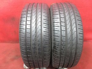 タイヤ 2本 205/40R18 ピレリ PIRELLI CINTURATO P7 バリ山 溝アリ 送料無料★14846T