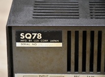 KY4-53　通電OK　LUXMAN ラックスマン 管球式　真空管プリメインアンプ SQ78　_画像8