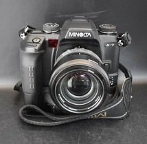 F4-47　MINOLTA ミノルタ a-7 フィルムカメラ レンズ AF ZOOM 35-105mm 1:3.5(22)-4.5 保管品_画像2