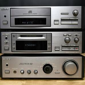 EY4-52 現状品 音出確認済 SONY ソニー システムコンポ CDP-S1 / MDS-S1 / TA-S2 | オーディオ機器 音響機器 保管品の画像8