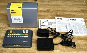 NY4-297[ present condition goods ]KORG KR mini rhythm box rhythm machine pedal switch adaptor attaching simple operation verification settled secondhand goods storage goods 