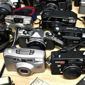 OY4-28【ジャンク品】カメラ・レンズ大量まとめ｜Canon・FUJICA・PENTAX・KONICA｜重量約25kg｜光学機器｜長期保管品の画像7