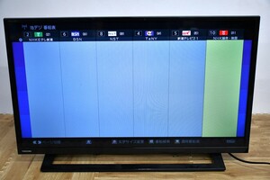 NY4-19【現状品】TOSHIBA　液晶テレビ　32S22　32型テレビ　東芝　2019年製　テレビ　通電のみ確認　新潟市西区直接引取可　中古品　