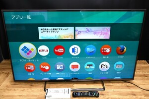 NY4-215【現状品】Panasonic　49型テレビ　TH-49CX800　パナソニック　液晶テレビ　2015年製　動作確認済　中古品　保管品