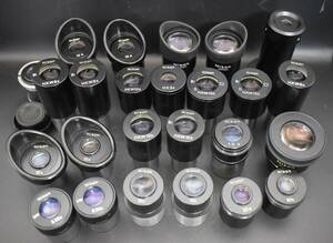W4-59 25点まとめ NIKON ニコン 顕微鏡 接眼 レンズ 10X / 20X / H.K.W10X / CFUW10XM 等 長期保管品 現状品