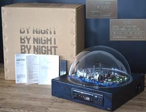 YKK4-23 現状品 坂本漆芸株式会社 ビジュアル コンパクトディスクプレーヤー BY NIGHT 1993 8/300 オーディオ機器 音響機器 通電動作確認済