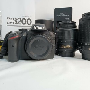 Nikon ニコン D3200 ＋ AF-S DX-NIKKOR 18-200㎜1:3.5-5.6G ED + 55-200mm f/4-5.6G ED T6の画像1