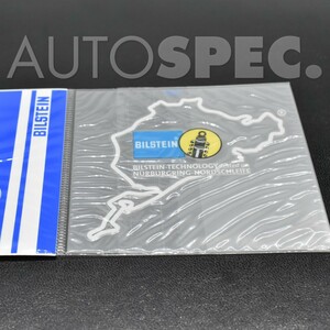 BILSTEIN　Nurburgring　ロゴ　転写ステッカー ホワイト ニュルブルクリンク ビルシュタイン サーキット 　全国一律送料　