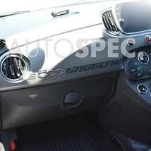 ABARTH　ダッシュボード デカール　500 595 695　ステッカー　右ハンドル　マットブラック 黒　RH　アバルト　全国一律送料_画像1