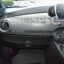 ABARTH　ダッシュボード デカール　500 595 695　ステッカー　右ハンドル　マットブラック 黒　RH　アバルト　全国一律送料_画像5