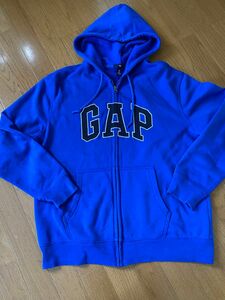 中古　GAP ギャップ パーカー スウェット　青　L