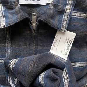 美品 41ST nonnative RANCHER FULL ZIP S/S SHIRT COTTON TWILL OMBRE PLAID 22SS 42ND 22AW 23SS 23AW の画像4