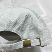 クラッシュデニム キャップ 帽子 メンズ レディース UVカット デニム帽子 ライトブルー_画像6