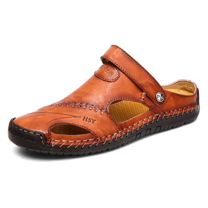 ** great popularity ** cow leather sandals men's sport sandals beach sandals resort slippers 2way mules light weight .....24~29cmQLZ637