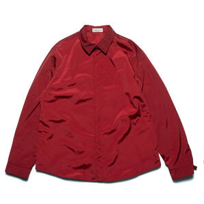 90s Emporio Armani エンポリオアルマーニ イタリア製 スナップボタン シャツジャケット バーガンディ サイズ54 アルマーニの画像1