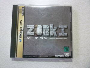 送料無料 ＺＯＲＫ１ （ゾークワン） セガサターン SS アドベンチャー レトロ 珍しい 起動確認済 ACTIVISION 帯・ハガキ付き