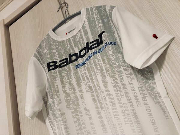 【新品未使用】BabolaTのテニスウェア（Tシャツ）｜ホワイト［Sサイズ］