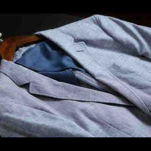XZ-19-GG-YM春と夏 実寸52(XL度 ) 新品 リネン 完売■北欧 高級セレブdesigner* 超スタイリッシュ! 高品質 メンズ 紳士 ジャケット スーツの画像4