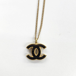 【中古】CHANEL シャネル ココマーク ウッド ゴールド ネックレス レディース アクセサリー 01A 首飾り ペンダントの画像1