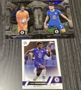 【チェルシー 3枚セット】Topps UCC Panini SELECT Carney Chukwuemeka Jorginho Eduard Mendy Chelsea カーニー・チュクエメカ