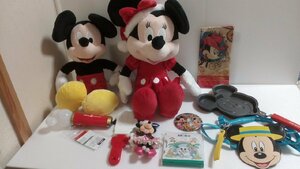 ディズニー 《大量セット》《未開封品あり》ミッキー ミニー ぬいぐるみ パスケース メモほか 10点 2S18 【80】