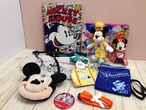 ◇ディズニー 《大量セット》ミッキーミニー 10点 ミッキーフェイスポーチ ぬいぐるみバッジほか 8P156 【80】