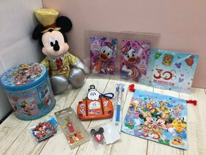 ◇ディズニー 《大量セット》《未開封品あり》周年グッズ 10点 TDR30周年 ミッキーマウスぬいぐるみほか 8X22 【80】