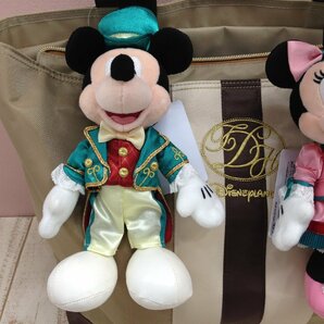 ◇ディズニー TDR ミッキー ミニー トートバッグ ランドホテル ぬいぐるみバッジ 3点 9L13 【80】の画像2