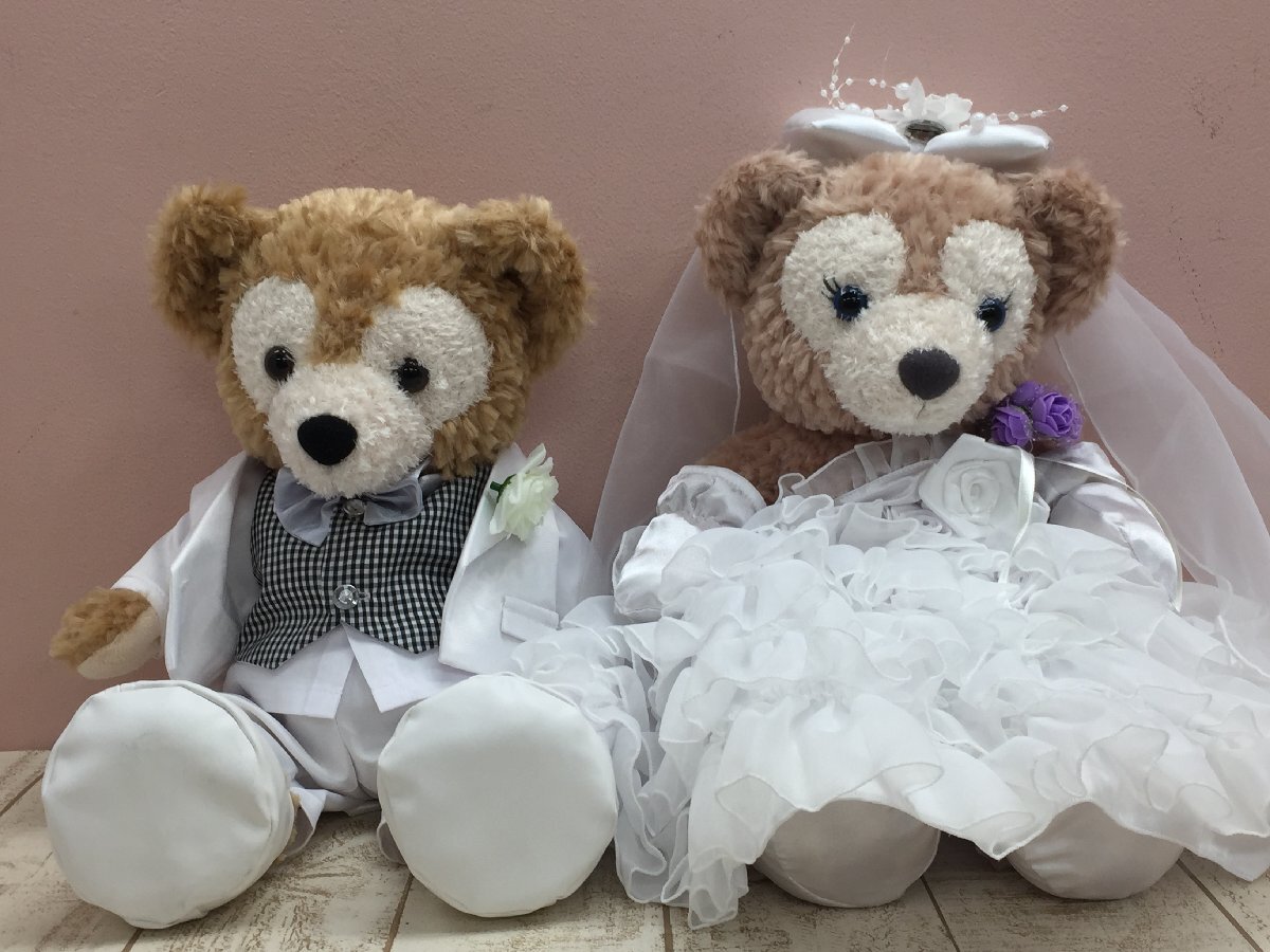 ◇Disney Duffy Shellie May Plush 2 Pieces Wedding Handmade Costume 1F7 [80], antique, collection, disney, others