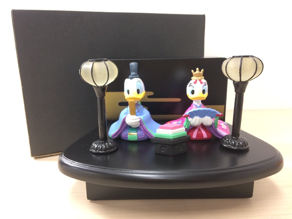 Disney [Unused item] Donald & Daisy Hina Doll Hina Figure Light Music Box 1A31 [80], antique, collection, disney, others
