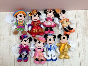 ◇ディズニー TDR ミッキー ミニー ぬいぐるみバッジ 8点 ハロウィンほか 2L74 【80】