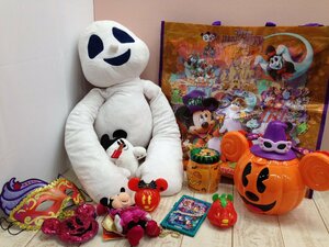 ◇ディズニー 《大量セット》ハロウィングッズ 11点 ゴーストぬいぐるみ ポップコーンバケットほか 3P42 【大型】