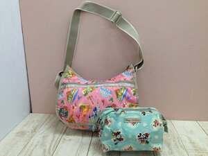 ◇ディズニー LESPORTSAC レスポートサック Cath kidson キャスキッドソン ショルダーバッグ ポーチ 2点 3P45 【60】