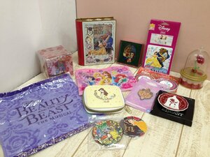 ◇ディズニー 《大量セット》《未開封品あり》美女と野獣グッズ 13点 ポーチ ワッペン チャームほか 3P86 【80】