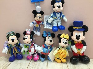 ◇ディズニー TDR ミッキー ミニー ぬいぐるみバッジ 7点 イースターほか 3P127 【60】