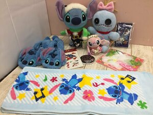 ◇ディズニー 《大量セット》《未開封品あり》スティッチグッズ 10点 スクランプ ぬいぐるみ ルームシューズ他 3P163 【80】