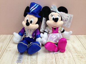 ◇ディズニー ミッキー ミニー ぬいぐるみ 2点 ディズニーランドパリ 30周年 DLP タグ付き 4L83 【80】