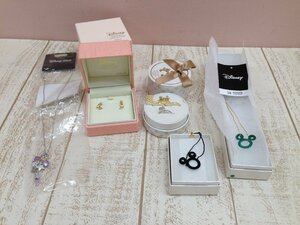 ◇ディズニー アクセサリー 5点 ネックレス リング ピアス ミッキー ミニー デイジー 4L192 【60】